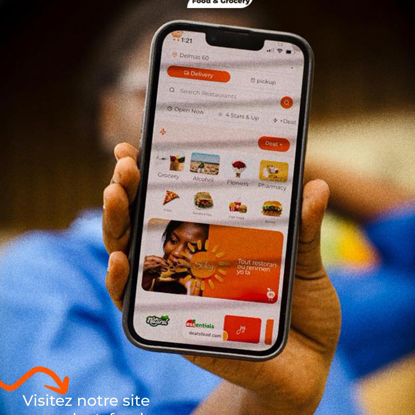 L’app D-Eat en main